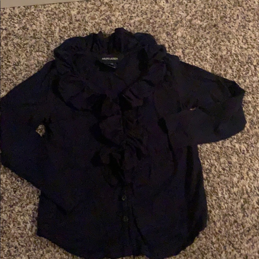 Ralph Lauren Navy Blouse